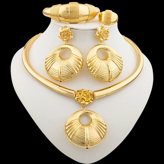 Gold Plated 18k African Jewelry Set